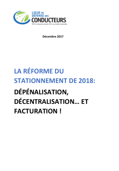 Réforme du stationnement de 2018 : dépénalisation, privatisation… et facturation !