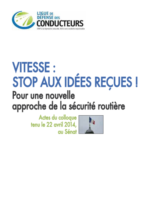 « Vitesse, stop aux idées reçues » : les Actes de notre colloque de 2014