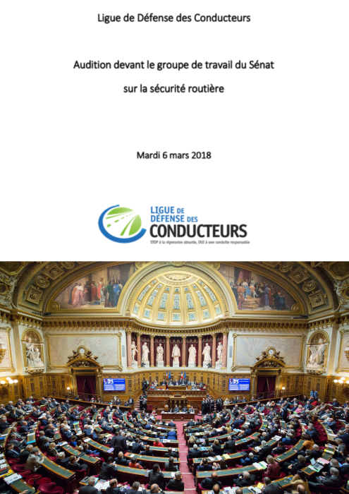 La Ligue de Défense des Conducteurs auditionnée au Sénat sur le 80 km/h