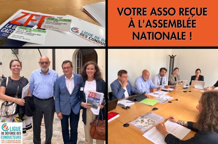 Assemblée nationale : la Ligue de Défense des Conducteurs alerte les députés sur l’urgence de suspendre les Zones à faibles émissions