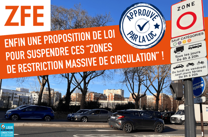 Victoire : une trentaine de députés demandent la suspension des Zones à faibles émissions