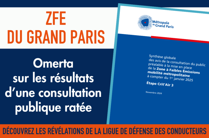 Votre avis sur la Zone à faibles émissions du Grand Paris ? Il ne compte pas !
