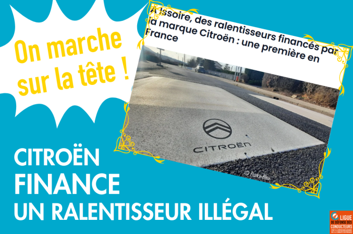Citroën finance un ralentisseur illégal à Issoire dans le Puy-de-Dôme