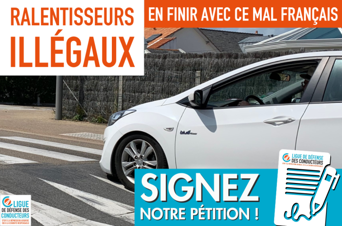 Pour en finir avec les ralentisseurs illégaux !