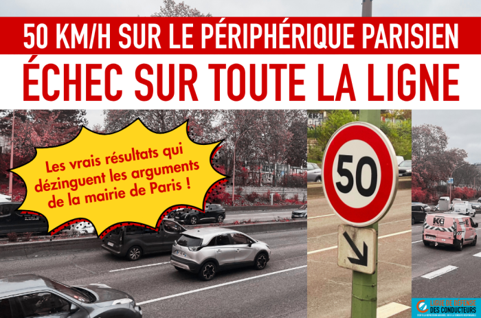 Périphérique parisien : les vrais chiffres du 50 km/h