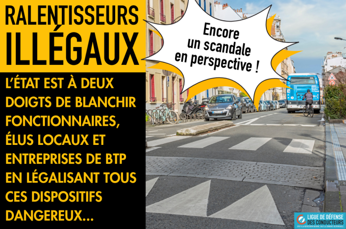Le gouvernement veut légaliser les ralentisseurs illégaux malgré les risques qu’ils engendrent